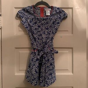 Floral Blue Kids Dress